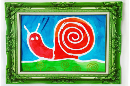 cuadro caracol enmarcado - Marcos de cartón – 10doigts.fr