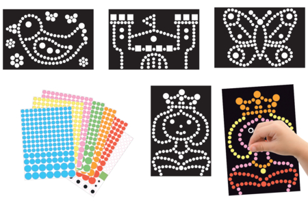 cuadro gomets fantasía - Kits de tarjetas – 10doigts.fr