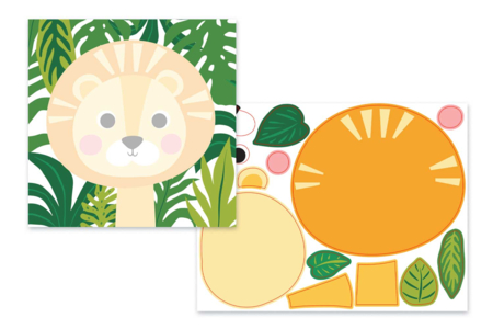 Cuadros animales de la jungla - león - Kits educativos – 10doigts.fr