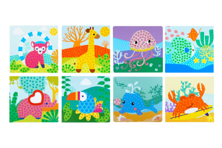 Pack tableaux gommettes mosaiques - 8 modèles - 3 - Creative Sticker Kits - 10doigts.com - Creative Sticker Kits – 10doigts.fr