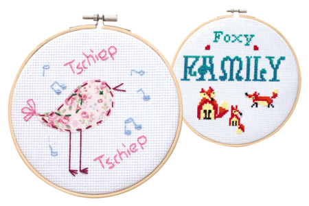 tambor de bordar círculo bordado - Tambores y lienzos para bordar – 10doigts.fr