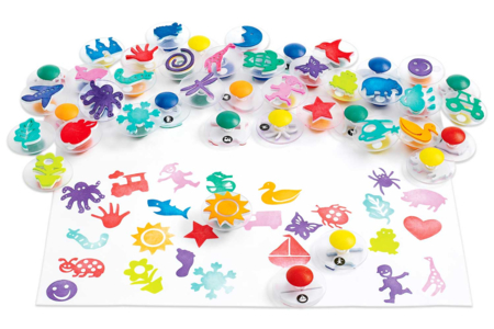 Foam Stamps, Ergonomic Handle - 50 Pieces - 3 - Foam Stamps, Sponges - 10doigts.com - Foam Stamps, Sponges – 10doigts.fr