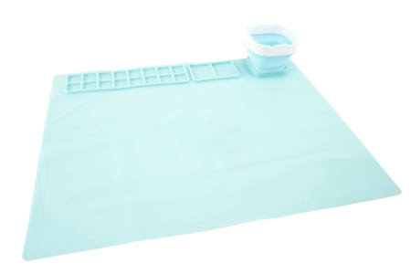 Silicone Painting Mat + Pot - 1 - Aprons and Protective Gear - 10doigts.com - Aprons and Protective Gear – 10doigts.fr