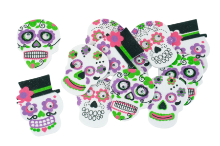 calavera pegatinas - Gomets de espuma – 10doigts.fr