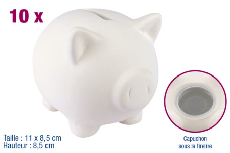 hucha cerámica blanca - 10doigts.fr