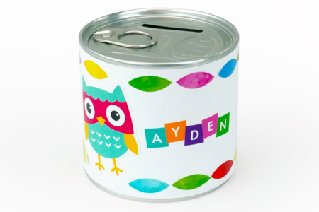 hucha búho blanca - Gomets animales – 10doigts.fr