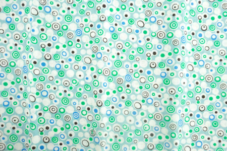 Printed Fabric Coupon Green Circles - 43 x 53 cm - 2 - Fabric Coupons - 10doigts.com - Fabric Coupons – 10doigts.fr