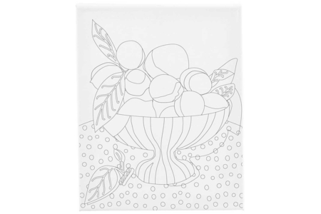 Printed Canvas to Paint - Fruits - 3 - Paint by Numbers - 10doigts.com - Paint by Numbers – 10doigts.fr