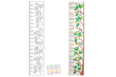 Coloring Growth Chart in Thick Card - 1 Meter - 4 - Coloring Books and Drawings - 10doigts.com - Coloring Books and Drawings – 10doigts.fr