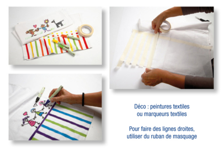 Paños para personalizar - Pintura textil – 10doigts.fr