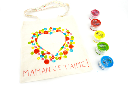 Tote bag Día de la madre hecho a mano - Manualidades día de la madre – 10doigts.fr