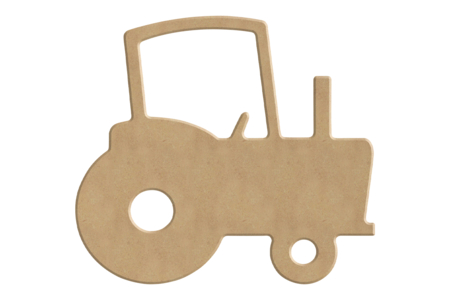 Decorative Wooden Tractor - 1 - Wooden Shapes - 10doigts.com - Wooden Shapes – 10doigts.fr