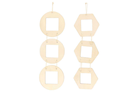 Trios de marcos de fotos - 2 sets (6 marcos) - Marcos de fotos de madera – 10doigts.fr