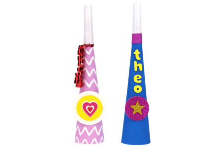 Trompetas blancas para decorar - Instrumentos de música – 10doigts.fr