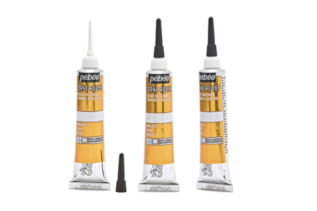 Tubo Cerne relief - Oro rey - Pintura vidrio y loza – 10doigts.fr