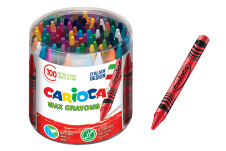 Tubo de 100 maxi crayones de cera - Crayones de cera – 10doigts.fr