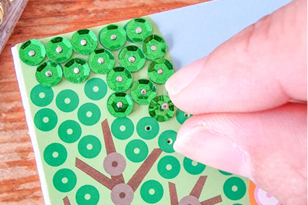 tuto Kit cuadros lentejuelas león - Kits listos para usar – 10doigts.fr