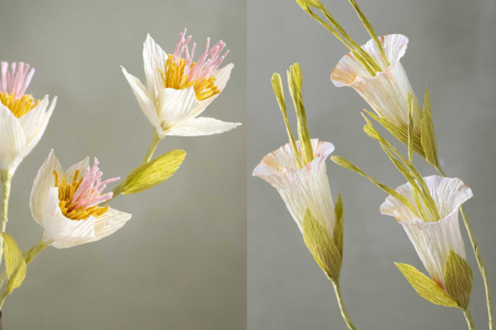 Un kit creativo flores otoño - Flores de crepé – 10doigts.fr