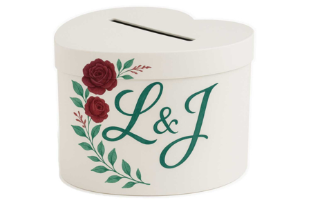 urna de matrimonio blanca - Cajas y cestas de cartón – 10doigts.fr