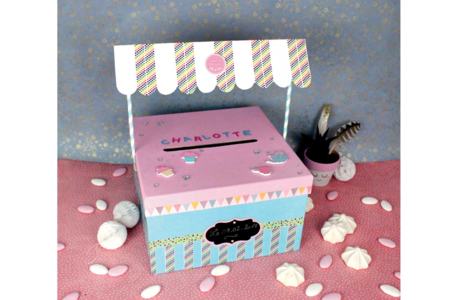 Square White Cardboard Urn - 3 - Cardboard Boxes and Baskets - 10doigts.com - Cardboard Boxes and Baskets – 10doigts.fr