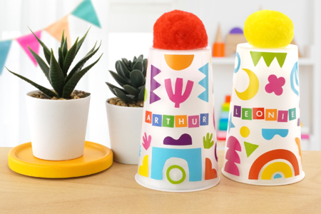 Pompones gigantes 4 cm - 20 piezas - Pompones para manualidades creativas – 10doigts.fr