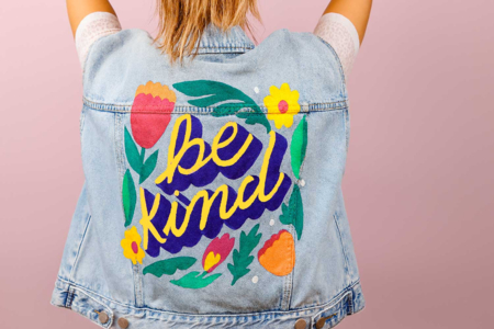 chaqueta de jeans pintura textil - Pintura textil – 10doigts.fr