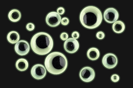 Glow in the Dark Adhesive Wiggle Eyes - 100 pcs - 1 - Googly Eyes - 10doigts.com - Googly Eyes – 10doigts.fr