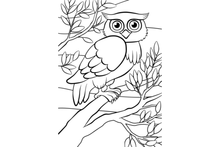 Printable coloring pages: Forest animals 4 – 10 Doigts