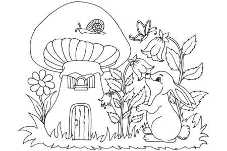 Printable coloring pages: Forest animals-7 – 10 Doigts