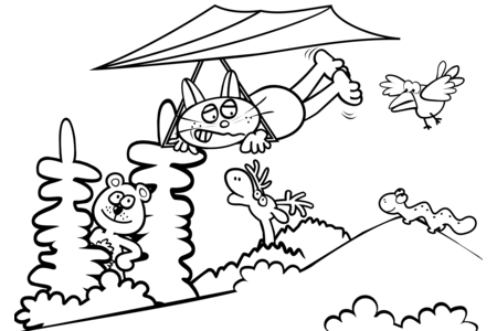 Printable coloring pages: Animals-forest8 – 10 Doigts