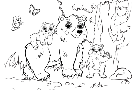 Printable coloring pages: Forest animals9 – 10 Doigts