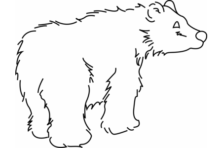 Dibujos para imprimir : Oso02 – 10 Doigts