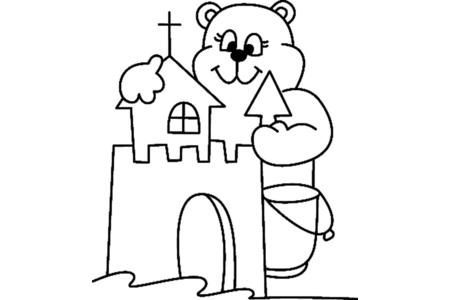 Dibujos para imprimir : Osito 018 – 10 Doigts