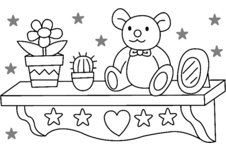 Dibujos para imprimir : Osito 02 – 10 Doigts