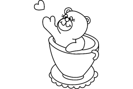 Dibujos para imprimir : Osito 023 – 10 Doigts