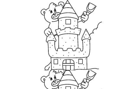 Printable coloring pages: Bear 027 – 10 Doigts