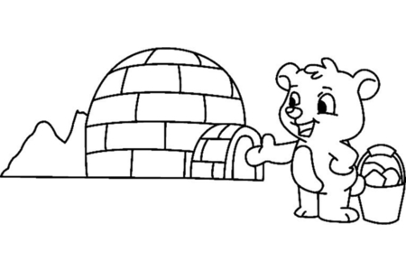 Printable coloring pages: Bear 030 – 10 Doigts