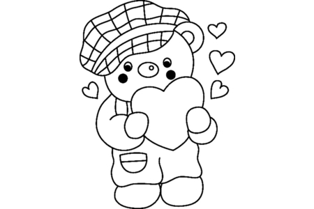 Dibujos para imprimir : Osito 036 – 10 Doigts