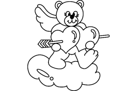 Printable coloring pages: Bear 051 – 10 Doigts