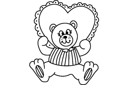 Dibujos para imprimir : Osito 053 – 10 Doigts