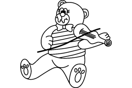 Dibujos para imprimir : Osito 068 – 10 Doigts