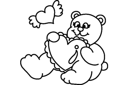 Dibujos para imprimir : Osito 077 – 10 Doigts