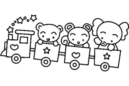 Dibujos para imprimir : Osito 083 – 10 Doigts