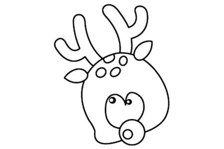 Dibujos para imprimir : Reno 03 – 10 Doigts