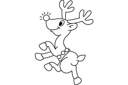 Dibujos para imprimir : Reno 09 – 10 Doigts