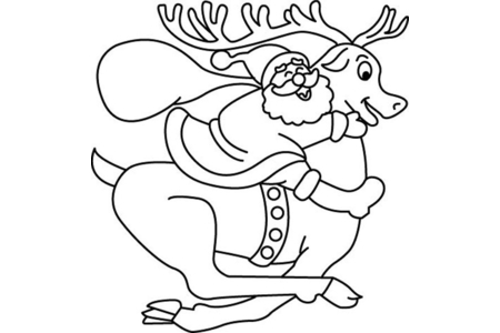 Dibujos para imprimir : Reno 11 – 10 Doigts