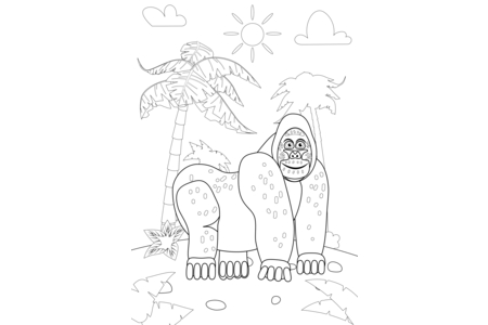Printable coloring pages Jungle Animals11 – 10doigts