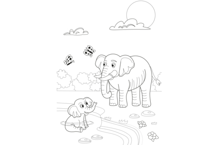 Printable coloring pages Jungle-animals14 – 10doigts