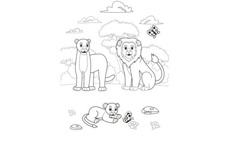 Printable coloring pages Jungle-animals15 – 10doigts