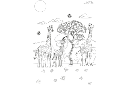 Printable coloring pages Jungle animals18 – 10doigts